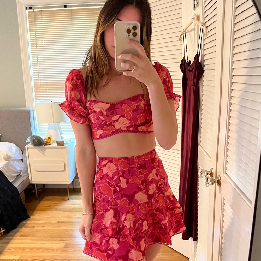 Showpo floral two piece set